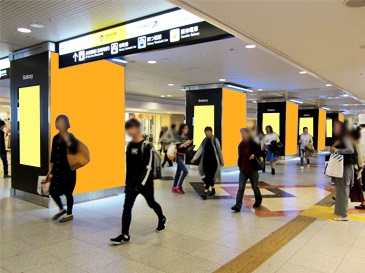 大阪駅中央地下通路デジタルシートセット