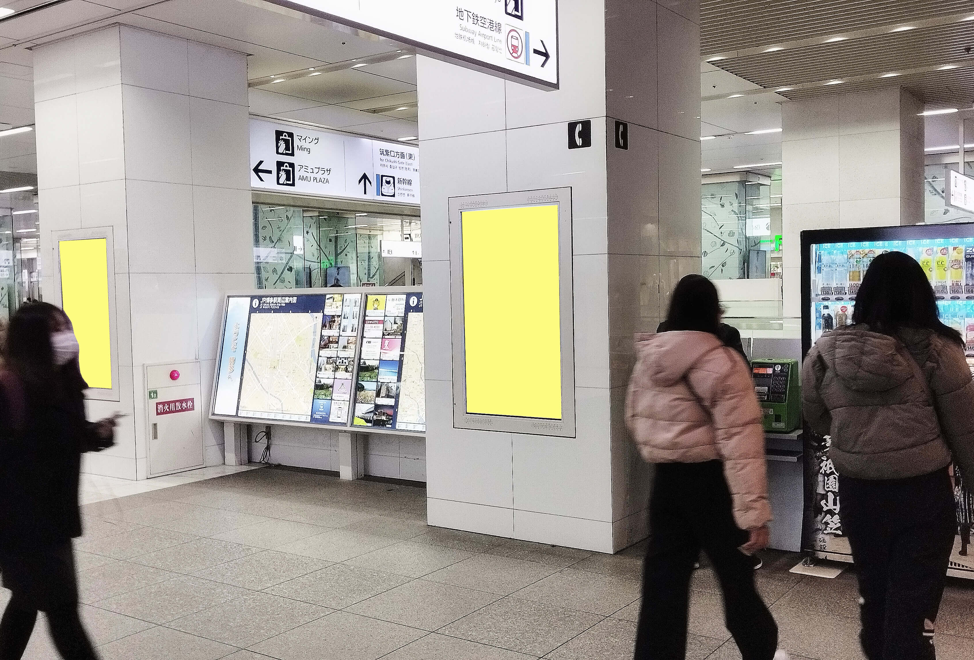 博多駅デジタル4面セット