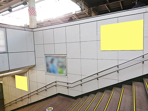 JR東日本 横浜駅 集中貼り サイズイメージ