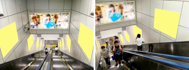 秋葉原駅 集中貼り