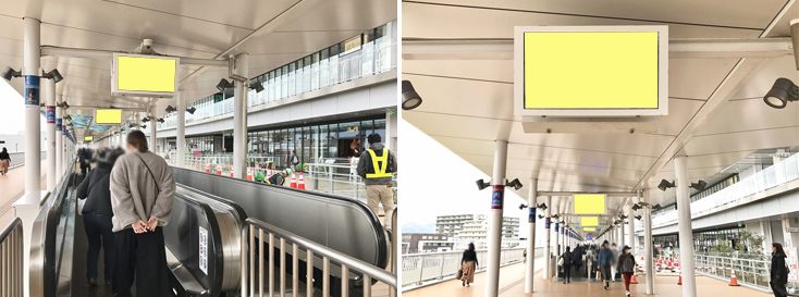海老名市（駅）自由通路デジタルサイネージ
