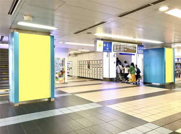相鉄 横浜 柱面特殊広告