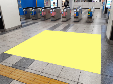 横浜市営地下鉄 上大岡 フロア広告