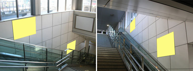 新橋駅 集中貼り ゆりかもめ