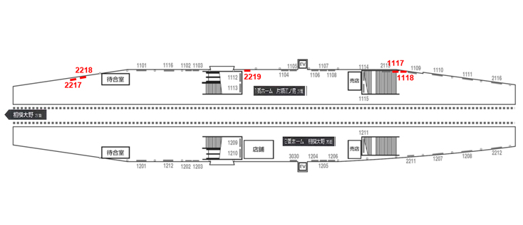 小田急 湘南台駅|新設駅看板 図面