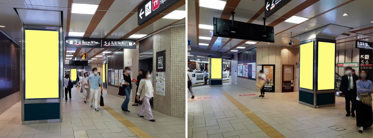 東急 自由が丘駅 駅看板（サインボード）