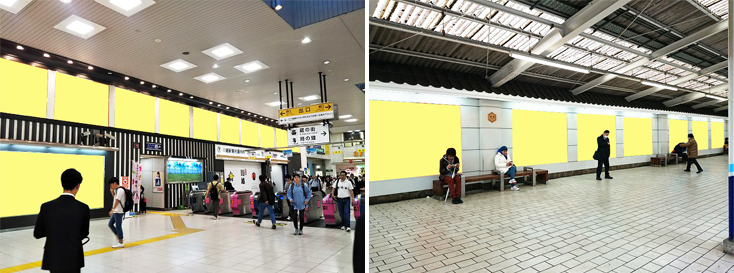東武 川越駅 駅看板（サインボード）