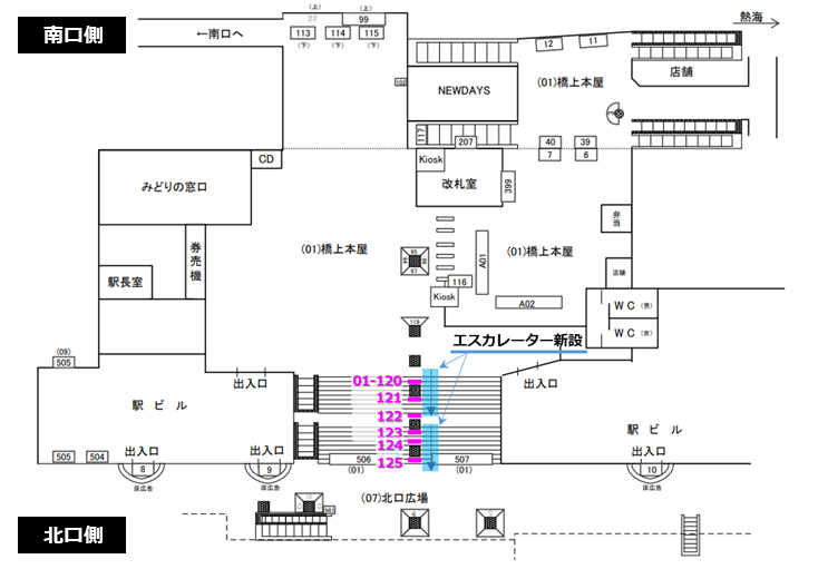 JR東日本 平塚駅｜新設駅看板 図面