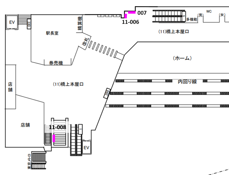 JR東日本 原宿駅｜新設駅看板 図面