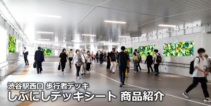 【広告料金】渋谷駅 しぶにしデッキシートのご紹介