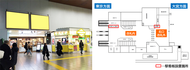 JR田端駅 本屋口 駅看板広告