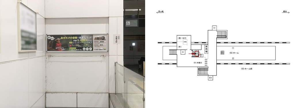 JR　南橋本駅 駅看板