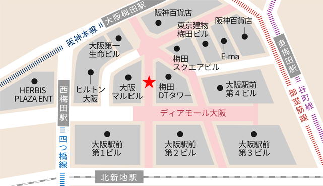 ディアモール大阪 2号線南側