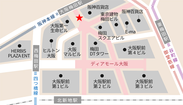 ディアモール大阪 2号線北側