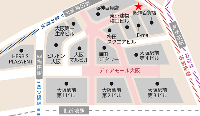 ディアモール大阪 3号線東端部