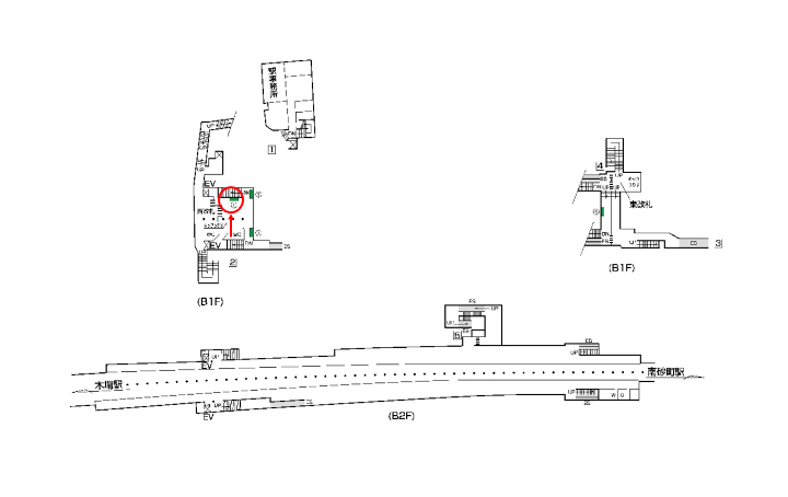 東京メトロ東西線／東陽町駅／駅図面