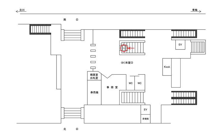 JR／小作駅／本屋口2駅図面