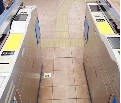 自動改札ステッカー