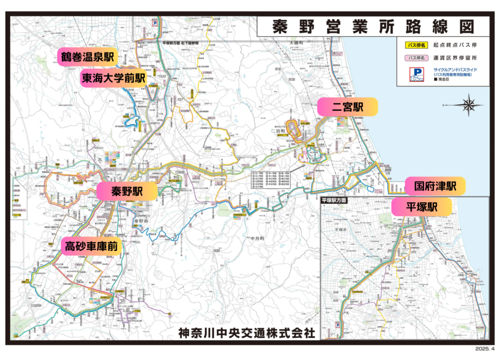 商圏とバス走行エリアのイメージ