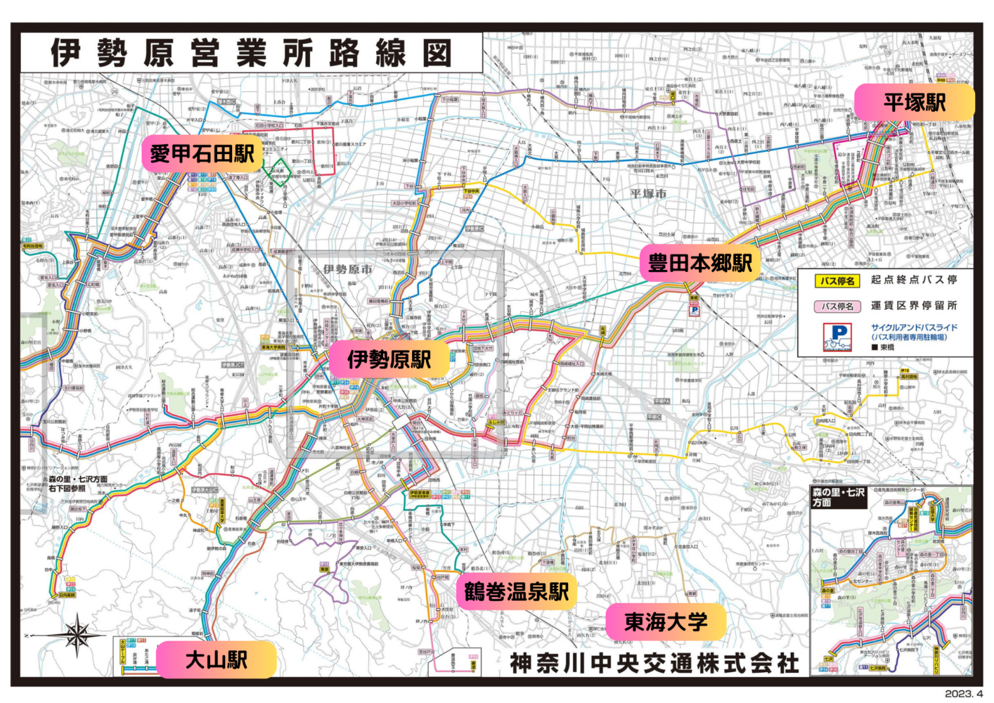 商圏とバス走行エリアのイメージ