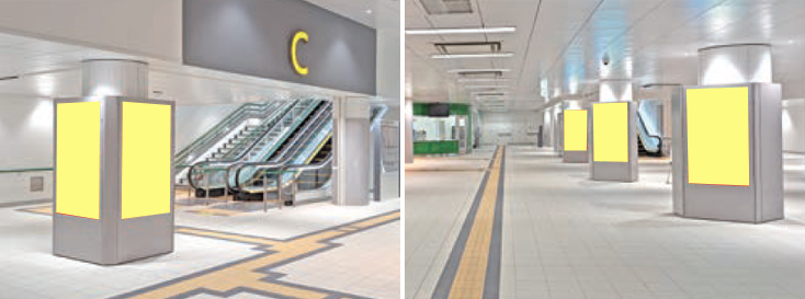 福岡市地下鉄七隈線博多駅デジタル7面セット