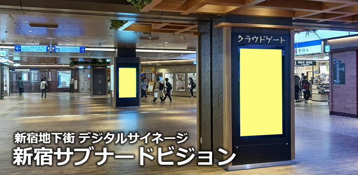【新宿 駅広告】新宿サブナードビジョンのご紹介(デジタルサイネージ広告)