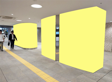 東通路シート広告