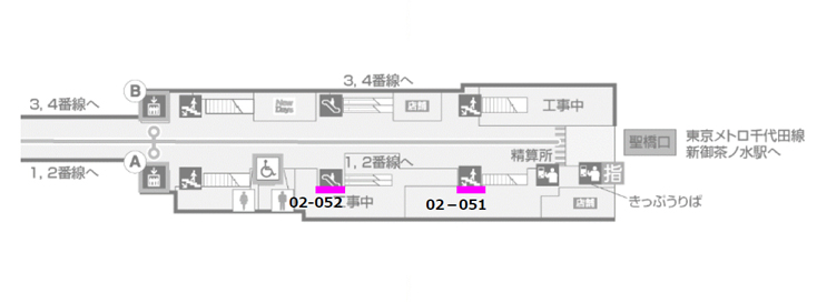 JR御茶ノ水駅|新設駅看板 図面