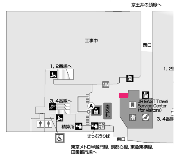 JR渋谷駅|新設駅看板 図面