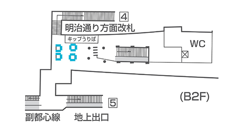 ユナイテッドアローズ様駅図