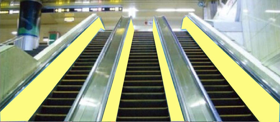 エスカレーターサイドステッカー