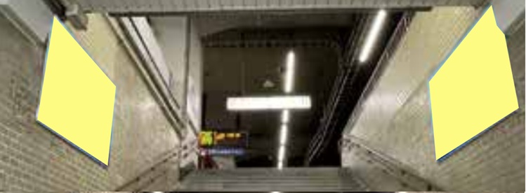 岡山駅 新幹線・在来線ホーム階段4面セット