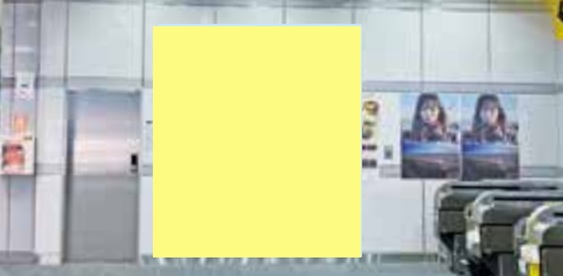 金山駅 大型壁面シート