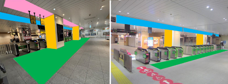 海浜幕張 改札周辺セット JR海浜幕張駅