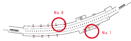 小原建設株式会社様駅図