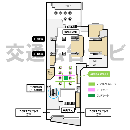 AKIBA“WARP”位置図