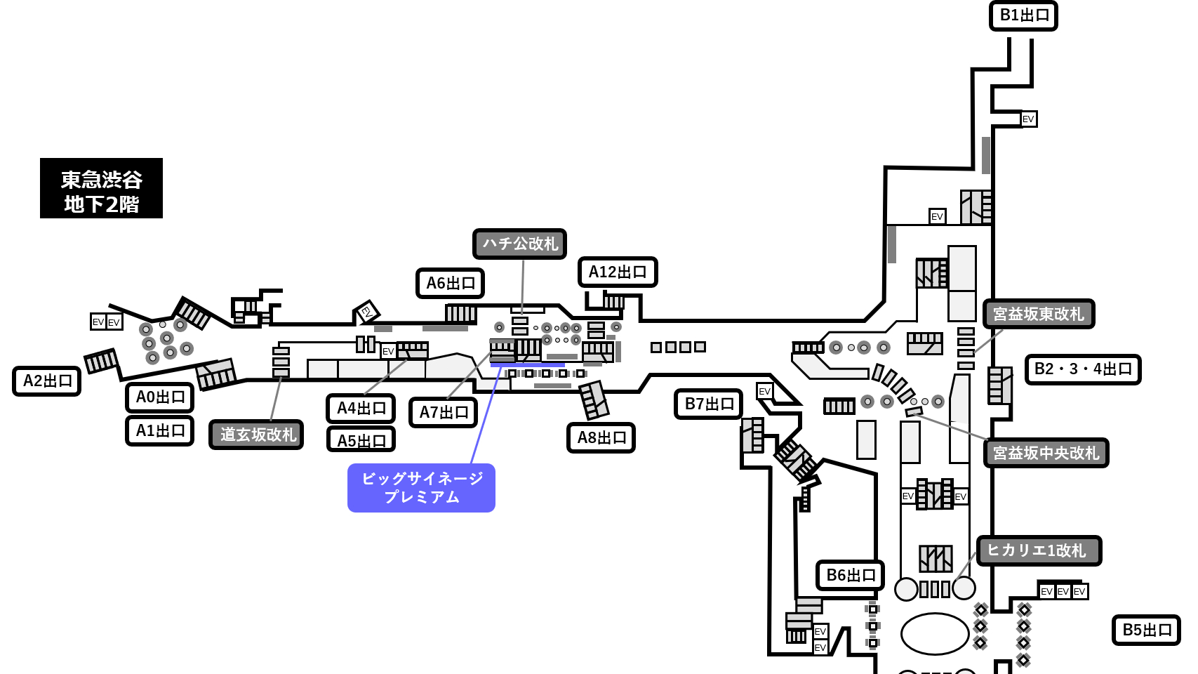 東急渋谷ビッグサイネージプレミアム位置図