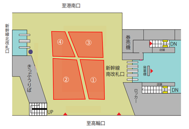 品川駅MEGAフロア広告 図面