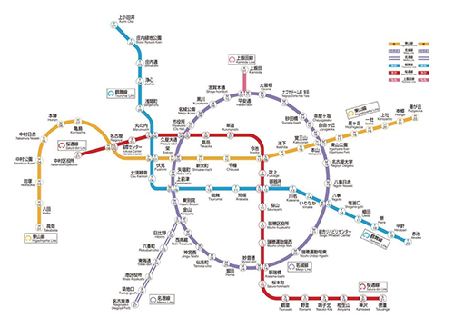 鳥重商店様路線図