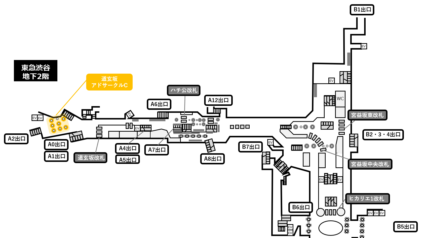東急渋谷道玄坂アドサークル位置図
