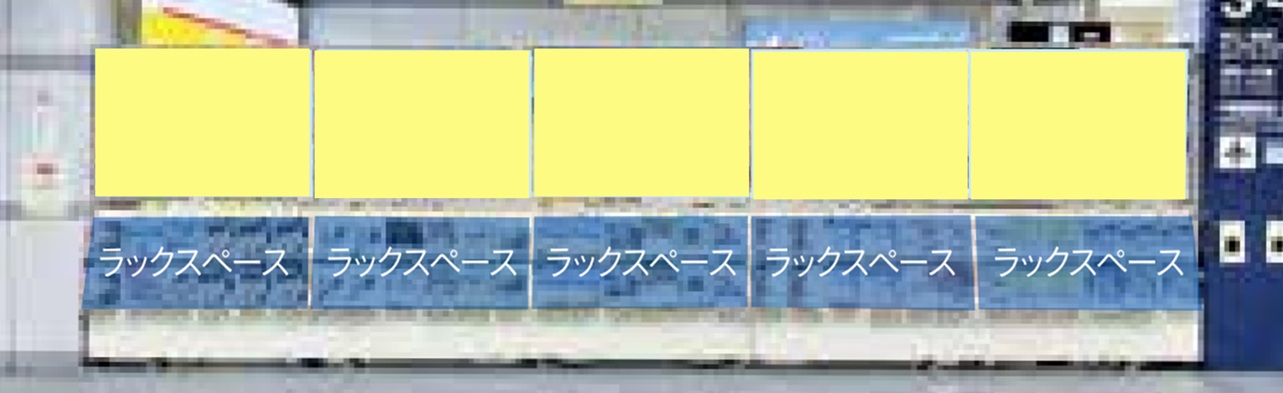 金山駅ポスター連続貼(ラック付き)