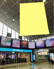 JR水戸駅 フラッグ広告