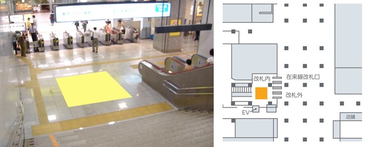 静岡駅 在来線フロア広告