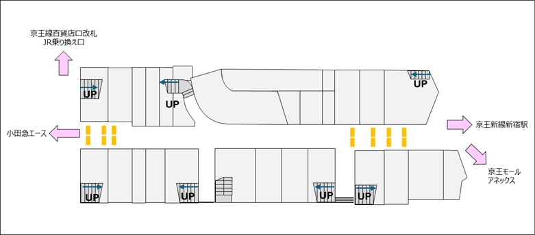 京王モールバナー広告｜図面