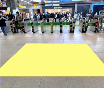 JR水戸駅 フロア広告