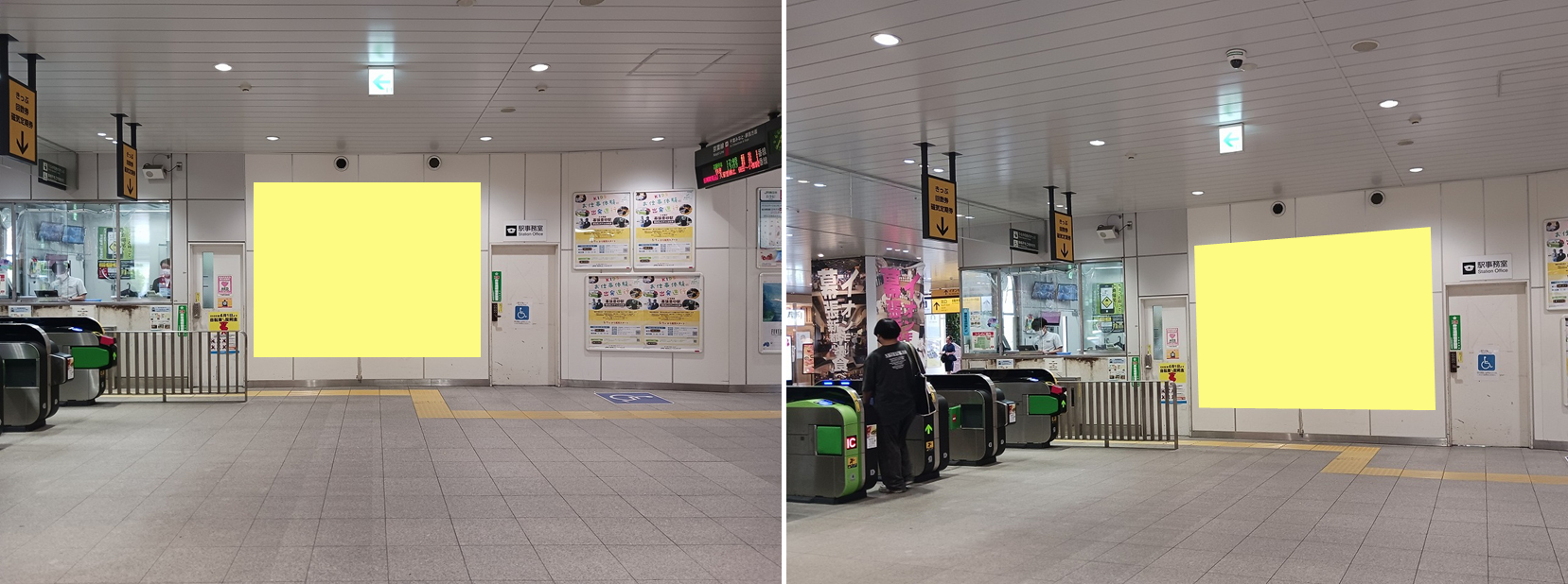 海浜幕張駅 改札横大型ボード