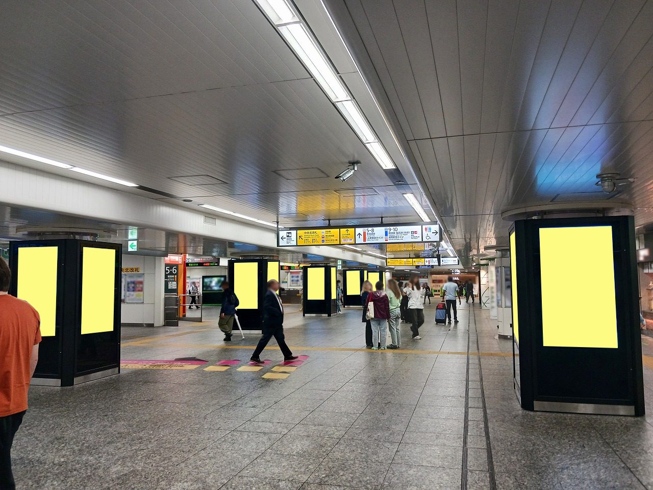 J・ADビジョン 横浜駅中央通路改札内 46面セット