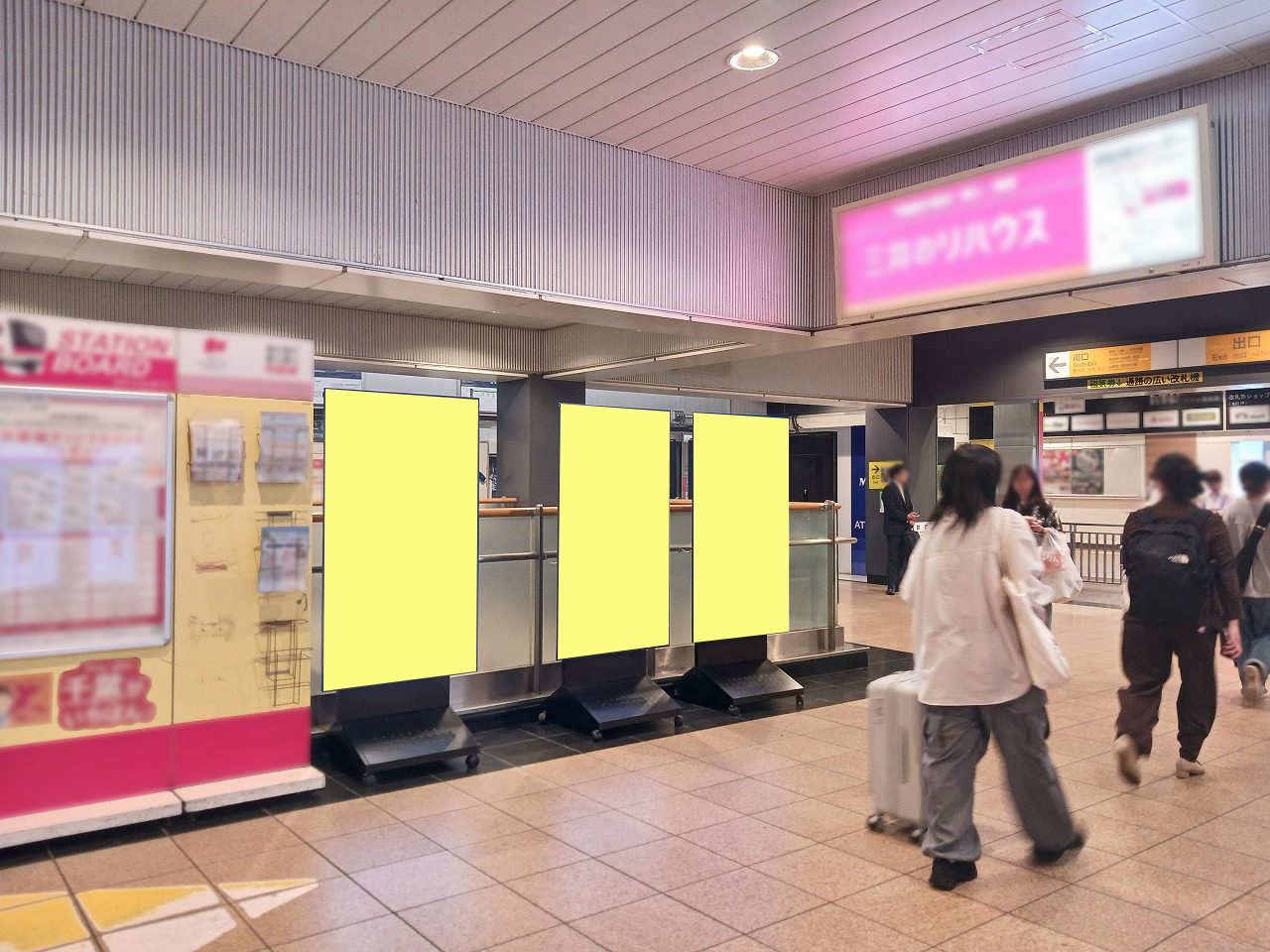 J・ADビジョン 西船橋駅改札内 21面セット
