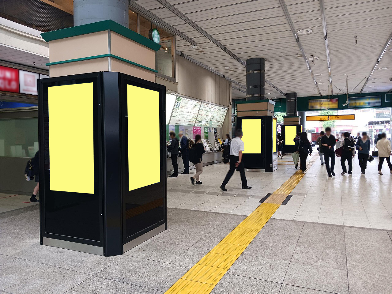 J・ADビジョン阿佐ヶ谷駅中央通路・改札内15面セット