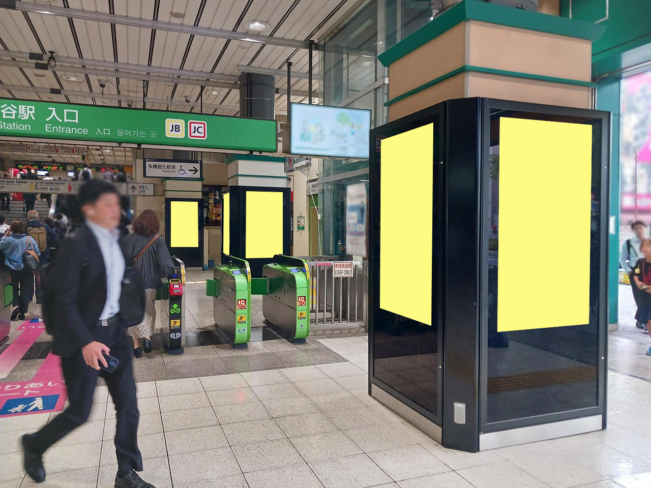 J・ADビジョン阿佐ヶ谷駅中央通路・改札内15面セット